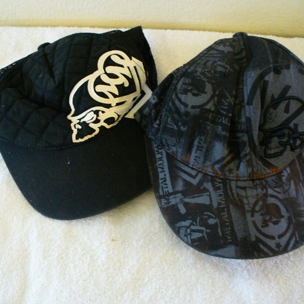 VINTAGE  Y2K  Metal  Mulisha  Trucker Hat Cap  Black